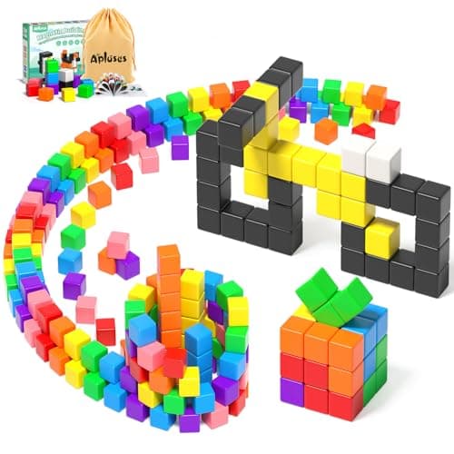 Blocs magnétiques, blocs de construction magnétiques, tuiles magnétiques, jouets pour tout-petits, jouets sensoriels Montessori STEM pour garçons et filles de 3 ans et plus, jouets pour enfants, cadeau...