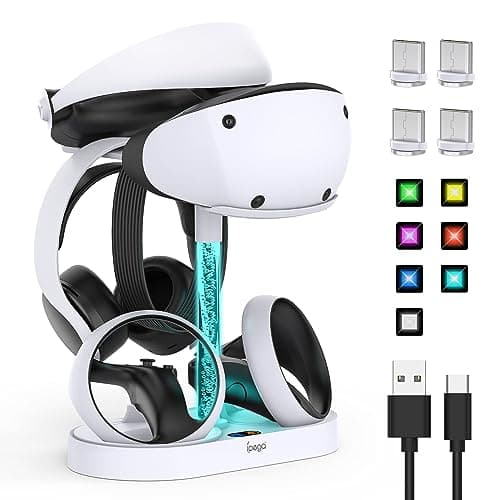 Support de chargement FASTSNAIL pour Playstation VR2, casque multifonctionnel PS VR2 et contrôleurs de détection Station d'accueil de charge...