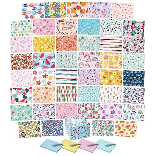 S&O Blank Cards for All Occasions in One Box Set - Blank Notecards for Handwritten Messages - All Occasion Notes Assortment Box with covers - 100...