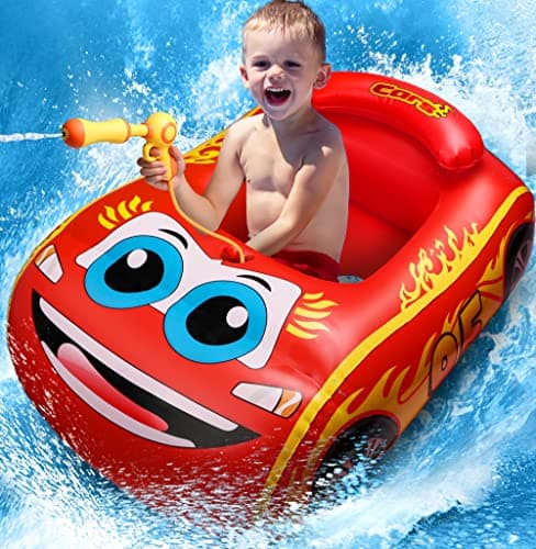 HopeRock Kids Pool Float with Water Gun, Pool Floaties for Toddler, Inflatable Ride-on Swimming Pool Toys for Kids 3-8 Year Old, Summer Fun Gifts...