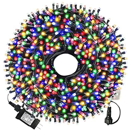XTF2015 105ft 300 LED Christmas String Lights, End-to-End Plug 8 Modes Christmas Lights - UL Certified - Outdoor Indoor Fairy Light Christmas Tree,...