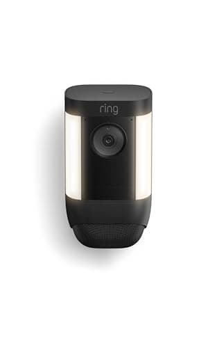 Ring Spotlight Cam Pro, Battery | 3D Motion Detection, Two-Way Talk with Audio+, and Dual-Band Wifi (2022 release) - Black