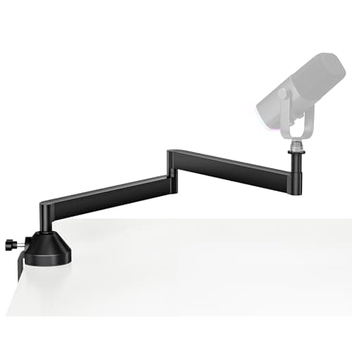 InnoGear Low Profile Mic Arm, 360° Rotatable Microphone Arm Stand Foldable Desk Mic Boom Arm for Fifine AM8 K669B Blue Yeti HyperX QuadCast...