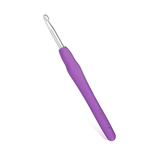 5 mm Crochet Hook, Ergonomic Handle for Arthritic Hands, Extra Long Knitting Needles for Beginners and Crocheting Yarn (5 mm)
