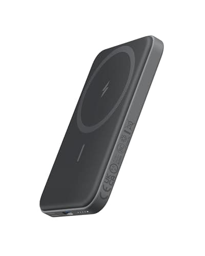 Anker 621 Magnetic Portable Charger (MagGo), 5,000mAh Wireless Power Bank with USB-C Cable, Magsafe-Compatible Battery Pack for iPhone...