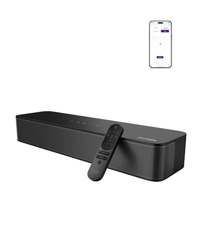 ULTIMEA 2.1ch Sound Bar for TV, Built-in Subwoofer, Peak Power 132W, App Control, 16 Inches Bluetooth 5.4 TV Speakers Soundbar, All-in-one PC...