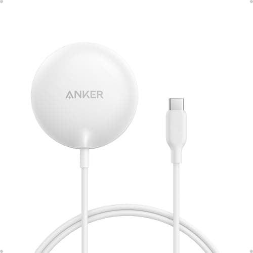 Anker Zolo Magnetic Wireless Charger, Qi2 Certified 15W MagSafe-Compatible Wireless Charging Pad, for iPhone 17/16/15/14/13/12 Series, AirPods, and...