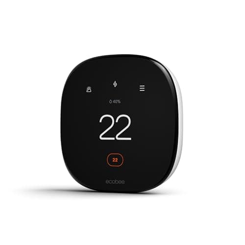 ecobee Nouveau thermostat intelligent amélioré - Thermostat Wifi programmable - Fonctionne avec Siri, Alexa, Google Assistant - Ener...