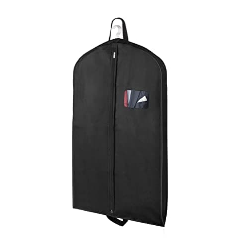 Garment Bags for Travel 43" 1 Pack, Hoprfire Suit Garment Covers with 4" Gussetes for Closet Storage for Men Breathable Foldable Hanging Bags...