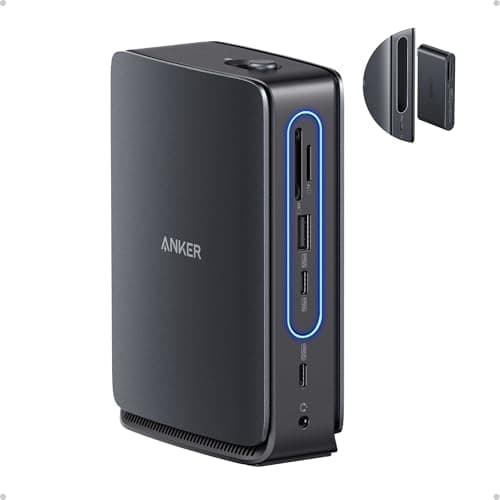 Anker Nano Laptop Docking Station with Built-in Hub, 13-in-1 USB-C Triple Display with 2 HDMI and 1 DP, 10 Gbps USB-C, 3 USB-A, Audio, SD/TF,...