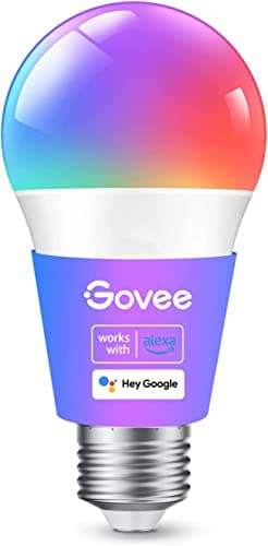 Govee Smart Light Bulbs, Color Changing Light Bulb, Works with Alexa and Google Assistant, 16 Million Colors RGBWW, WiFi & Bluetooth LED Light...