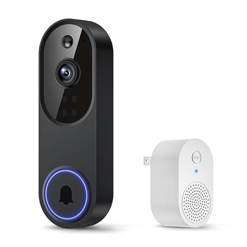 Smart Video Doorbell Camera with AI Motion Detection, Night Vision, Cloud Storage, 2 Way Audio, Battery Powered, 2.4GHz Wi-Fi Only