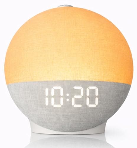 Sunrise Alarm Clock with Sound Machine, Natural Wake Up Light with Night Light, 30 Sleep Sounds, Speaker, White Noise Machine Alarm Clocks for...