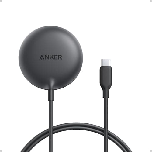 Anker Zolo Magnetic Wireless Charger, Qi2 Certified 15W MagSafe-Compatible Wireless Charging Pad, for iPhone 17/16/15/14/13/12 Series, AirPods, and...