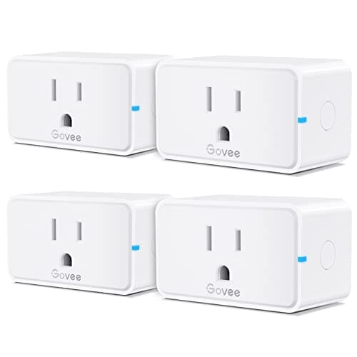Govee Smart Plug, Bluetooth & WiFi Outlet Works with Alexa Google Assistant, 15A 1800W with 24 Timer Schedule & Group Remote Controller, No Hub...