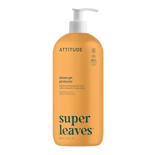 ATTITUDE Body Wash, Made in Canada, EWG Verified Shower Gel, Dermatologically Tested, Plant and Mineral-Based, Vegan Personal Care Products, Orange...