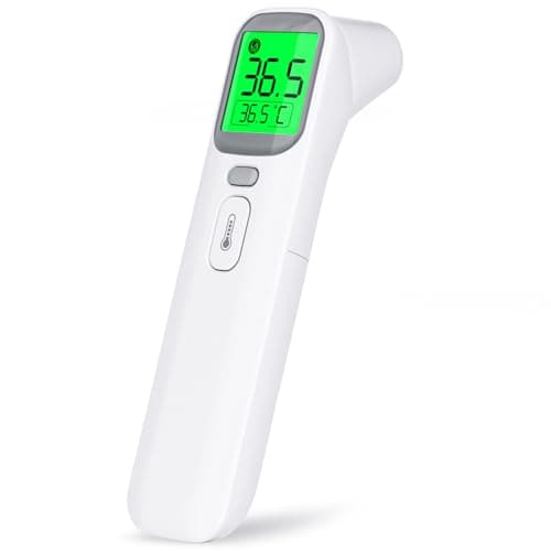 Forehead and Ear Thermometer, Digital Infrared Thermometer for Adults and Kids with Fever Alarm, Memory Function, Large LED Digits, High Accuracy,...