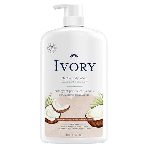 Ivory Mild & Gentle Body Wash, Coconut Water Scent, 1.03 L