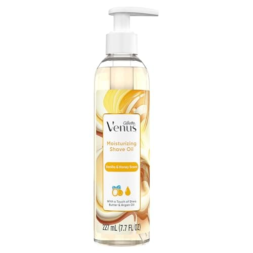 Gillette Venus Shaving Cream Alternative Women, Shave Oil, Moisturizing Vanilla & Honey Scent, 177 mL