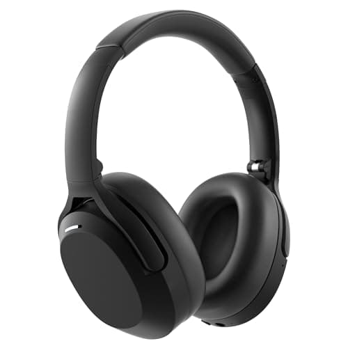 Active Noise Cancelling Headphones for Adults, 120H Playtime Over Ear Headphones Bluetooth Wireless with Mic, Foldable Bluetooth Headphones with...