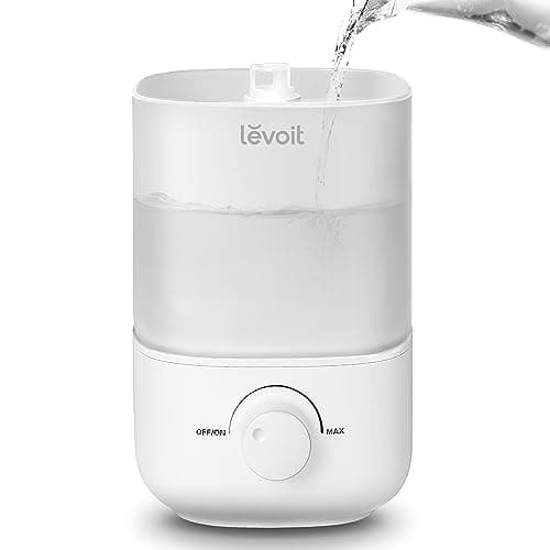 LEVOIT Humidifiers for Bedroom, 2.5L Top Fill Cool Mist Air Humidifier for Baby Nursery, Plants, Ultrasonic, Auto Shut-off, BPA Free, Quiet, Knob...