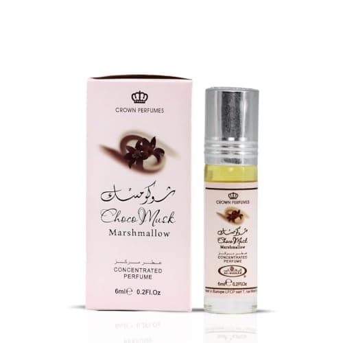 Al-Rehab Choco Musk Marshmallow Perfume Oil Roll-On - 6ml (0.2 oz) | Gourmand Fragrance with Strawberry, Marshmallow & Cocoa | Sweet, Fluffy &...