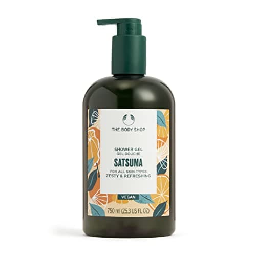 The Body Shop Satsuma Shower Gel 750 ml | Energizing Citrus Body Wash & Natural Shower Gel for Men & Women | Refreshing Cleanser