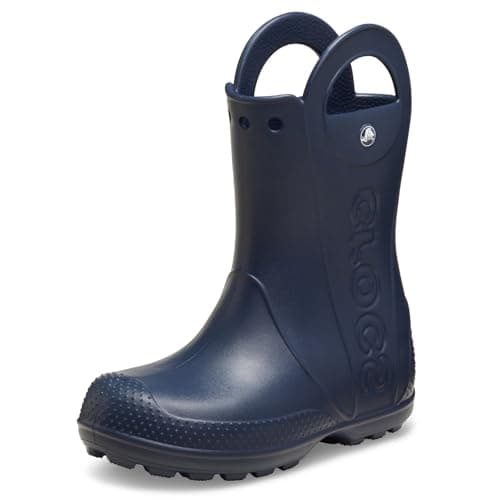 Crocs Handle It Bottes de Pluie Mixte Enfant, Bleu Marine, 2 Petits Enfants