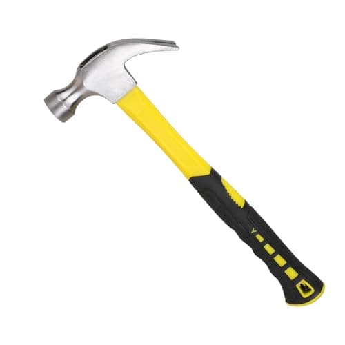 Framing Hammer Claw Hammer Straight Claw Framer Hammer Long Handle Claw Rip Hammer Milled Face Shock Absorbing Grip Hammers Tools for DIY Craft...