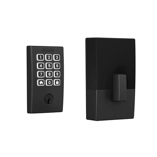 Schlage Arrive Smart Wi‑Fi Deadbolt Lock with Keypad, Keyless Entry Front Door Lock, App Control, Alexa and Google Home Compatible, Matte Black,...