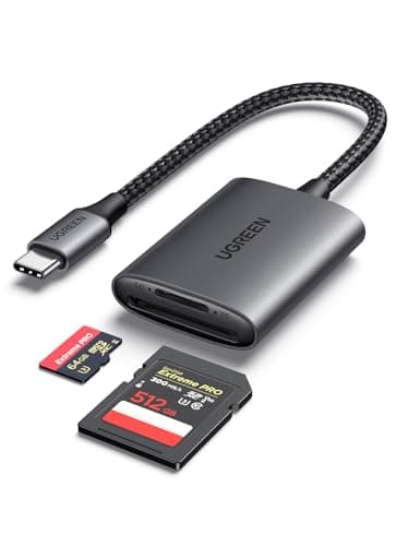 Lecteur de carte SD UGREEN UHS II, adaptateur de carte mémoire SD USB C 4.0 Miro pour MS SDXC SDHC RS MMC, compatible avec iPhone 15 Pro, MacBook, iPad, Galaxy S23