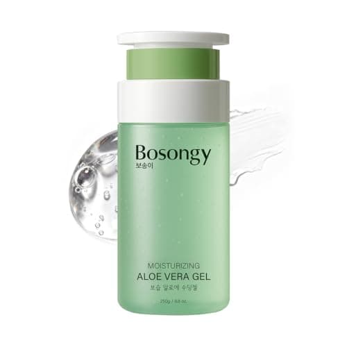 BOSONGY Moisturizing Aloe Vera Gel,Soothing Hydrating Face Body Gel with Pure Aloe Extract, Korean Skincare Green Tea Calms Redness, Repairs After...