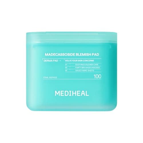 MEDIHEAL Madecassoside Blemish Toner Pads for Face – Korean Skin Care, 98% Pure Madecassoside with Centella Asiatica Complex, Blemish Marks,...