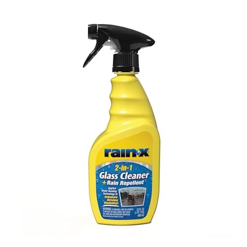 Rain-X 5071268 2-in-1 Glass Cleaner and Rain Repellant - 23 oz.,Yellow
