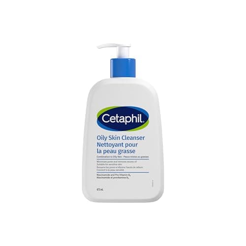 Cetaphil Oily Skin Cleanser (473ml) - Gentle Foaming Daily Facial Cleanser, Ideal Face Wash for Sensitive, Acne Prone, Combination to Oily Skin,...