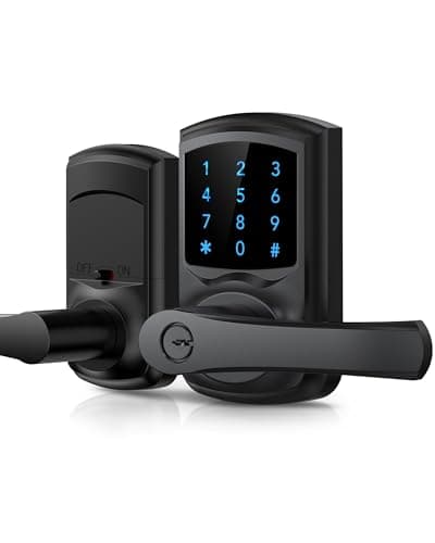 HIDALIFE Keyless Entry Door Lock, Keypad Door Lock with Handle, Digital Electronic Touchscreen with Passage Mode Button, Auto-Lock, Easy Install...
