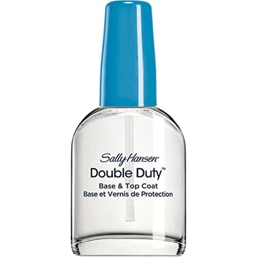 Sally Hansen - Double Duty™ Base & Top Coat, 2-in-1 base & top coat that protects and strengthens nails, strong, shiny, chip-resistant nails