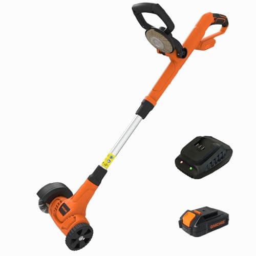 GARCARE 20V Cordless Patio Cleaner with Nylon & Steel Brush 2.0Ah Battery