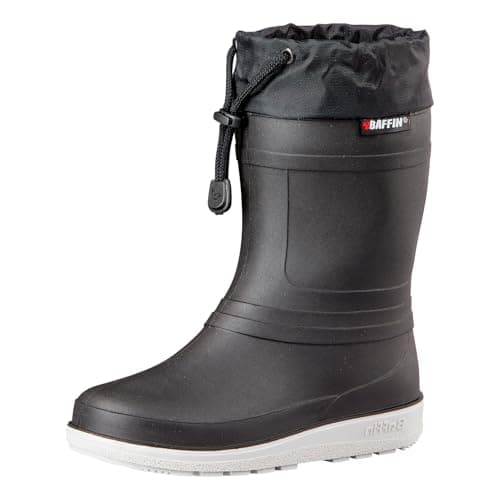 Baffin Bottes de neige Ice Castle pour garçon, noir, 12 M US Little Kid