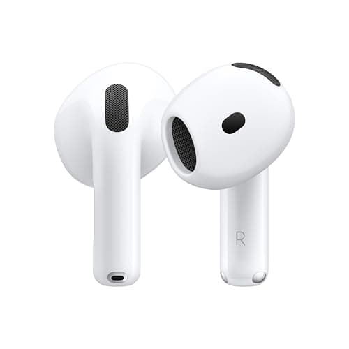 Écouteurs sans fil Apple AirPods 4, écouteurs Bluetooth, avec suppression active du bruit, audio adaptatif, mode transparence, spatial personnalisé...