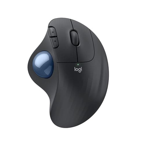 Logitech Ergo M575S Wireless Trackball Mouse, Wireless Ergonomic Mouse with Bluetooth and Encrypted Dongle, Comfortable Thumb Control, Precise and...