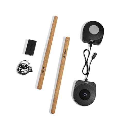 AeroBand Electronic Drum Set PocketDrum2 MAX(2025 Version), Air Drum Sticks & Pedals & Bluetooth Adapter, Play Drum Anywhere Anytime, 8 Tones and...