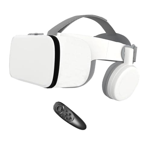 Casque VR – Lunettes de réalité virtuelle 3D avec casque Bluetooth, casque de réalité virtuelle, casque VR pour enfants, compatible avec iOS/Android pour...