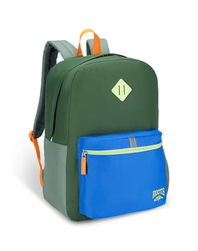 Roots Teen Lightweight Backpack — Made from Recycled Polyester with 15.6" Laptop Compartment, Rain Flap, Bottle Pocket, Reflective Accent, and Back...