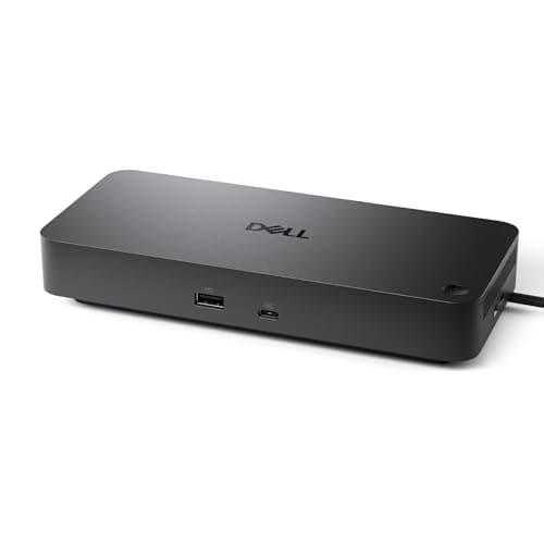 Dell Pro Dock WD25 - USB Type-C with DP Alt Mode Connector, DisplayPort/HDMI/USB 3.2 Gen2 Connectivity, Up to 100-Watt Power delivery - Black