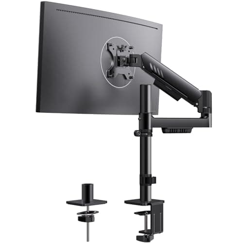 ErGear Single Monitor Arm, Adjustable Gaming Desk Monitor Mount for 13-34″ Screens, Up to 19.8 lbs, Enhanced Stability with Integrated C-Clamp,...