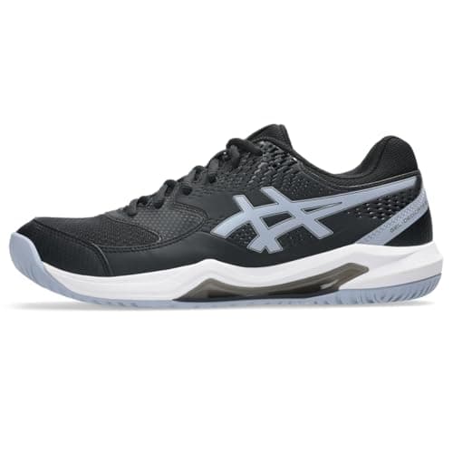 ASICS Men's Gel-Dedicate 8 Tennis Shoes,12,Black/Grey Blue