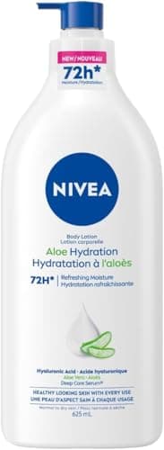 NIVEA Aloe Hydration 72-Hr Moisturizing Body Lotion for Normal to Dry Skin, Lightweight Body Moisturizer with Hyaluronic Acid and Aloe Vera,...