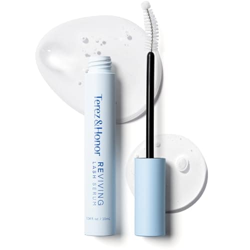 Terez & Honor REviving Lash Serum - Korean Vegan PDRN Lash Growth Serum for Longer, Fuller, Healthier Lashes - Peptide & Biotin Lash Conditioner...