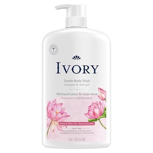 Ivory Mild & Gentle Body Wash, Water Lily Scent, 1.03 L